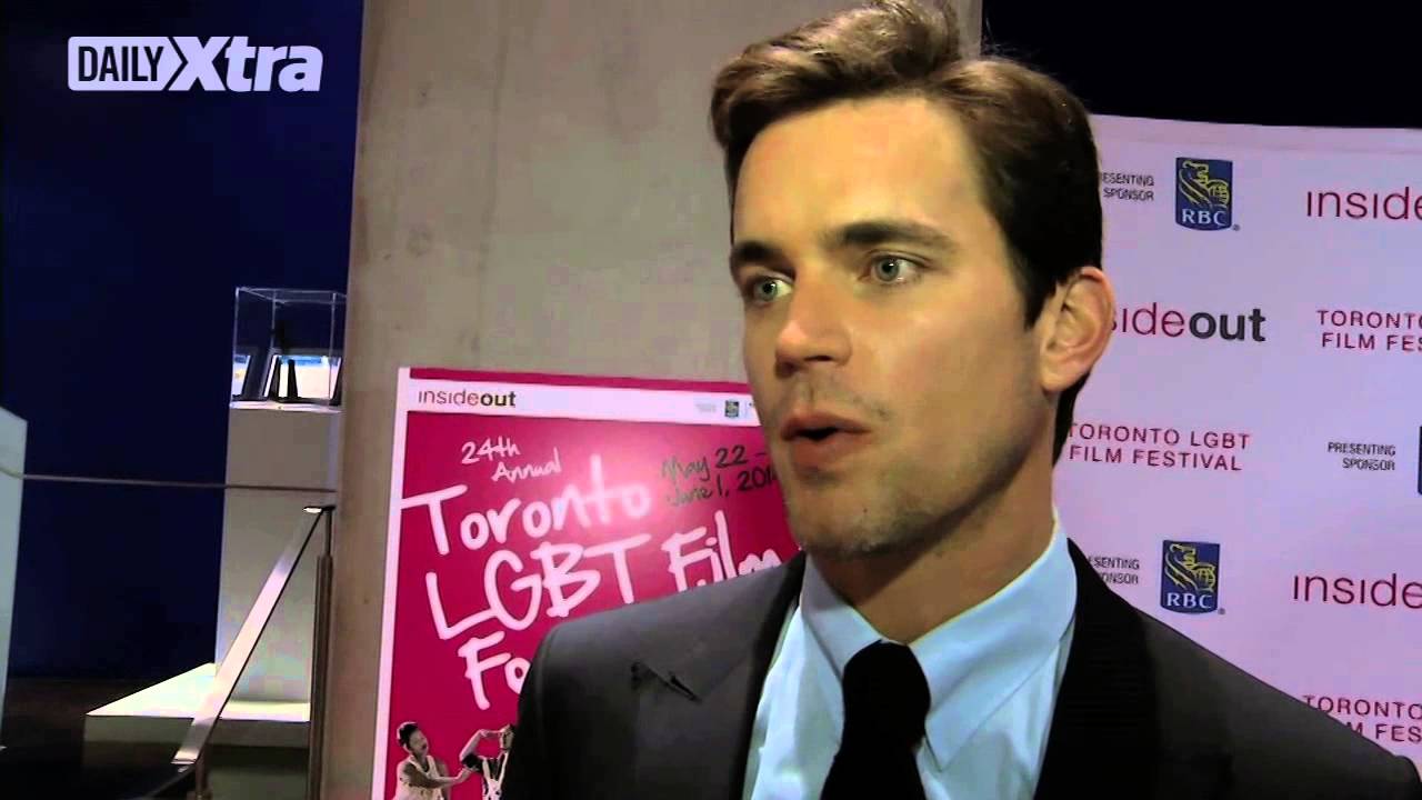Matt Bomer on the red carpet for The Normal Heart