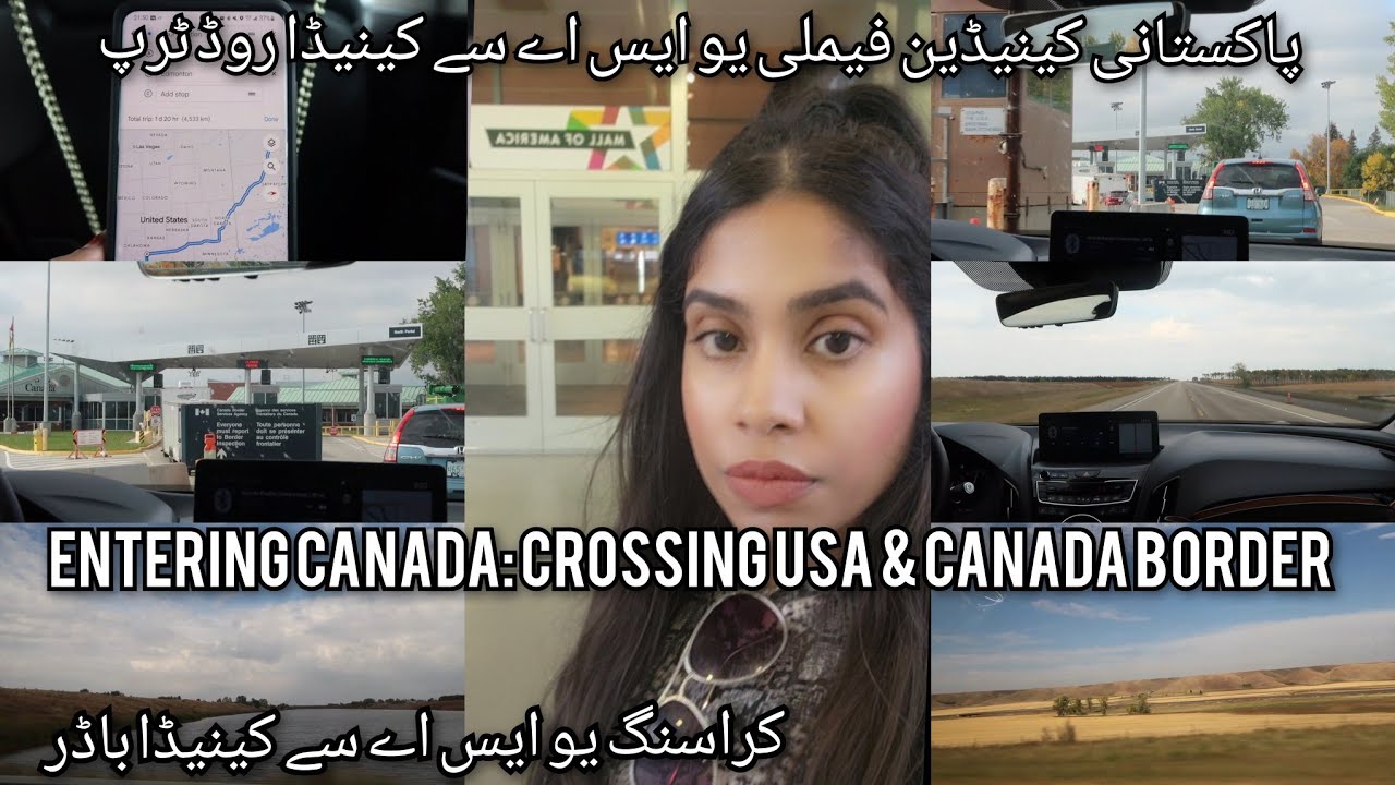 CROSSING NORTH DAKOTA, USA to SASKATCHEWAN, CANADA. BORDER I SCENIC DRIVE I VIEWS I DAY 6