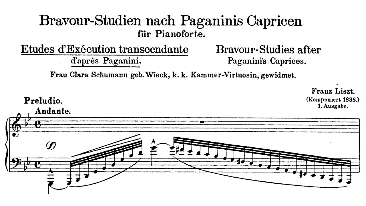 Franz Liszt - S.140, Études d'exécution transcendante d'après Paganini (Petrov)