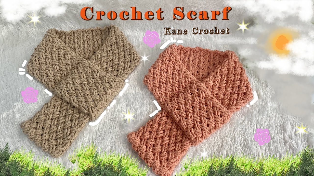 Crochet Scarf for Beginners 🤩 Beautiful fptr bptr Pattern