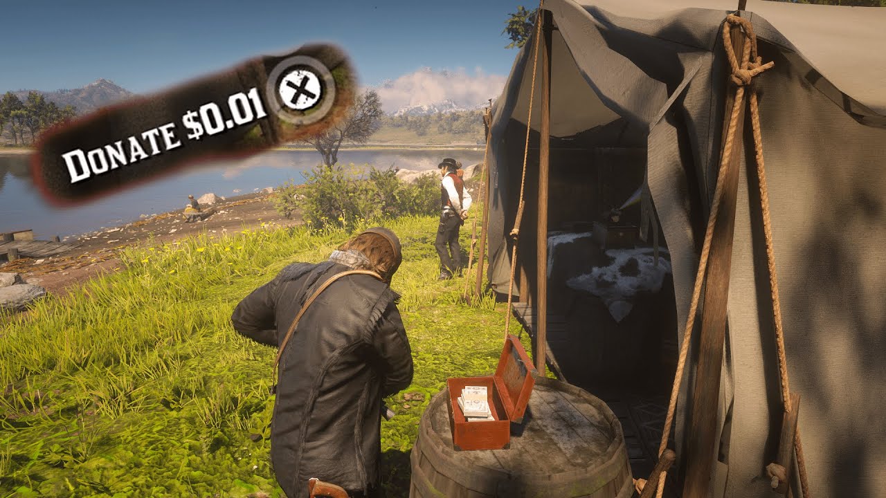 Dutch's reaction to Arthur donating $0.01 to the Camp