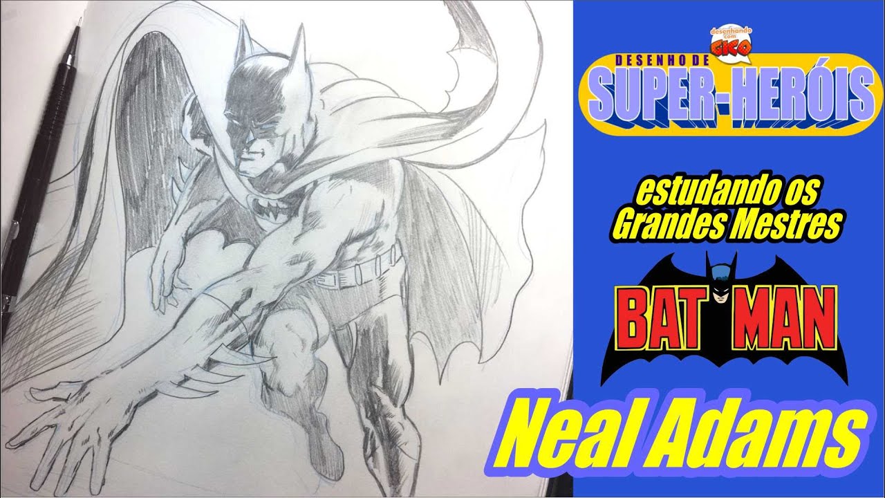 Curso DESENHO DE SUPER-HERÓIS: desenhando o BATMAN (clássico)