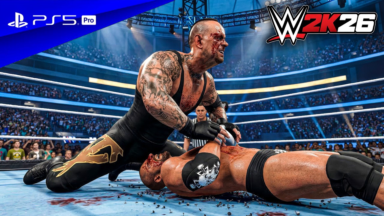 WWE 2K26 - Трипл Эйч против Андертейкера - Матч без правил на WrestleMania 27 | PS5™ Pro [4K60]