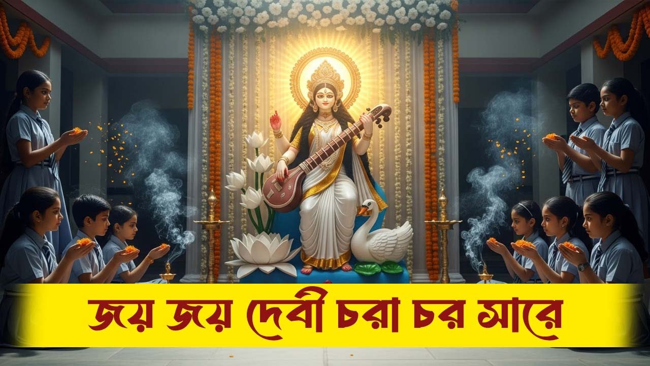 Saraswati Puja Song | জয় জয় দেবী চরাচর সারে | JAYA JAYA DEVI |  New Song 2026
