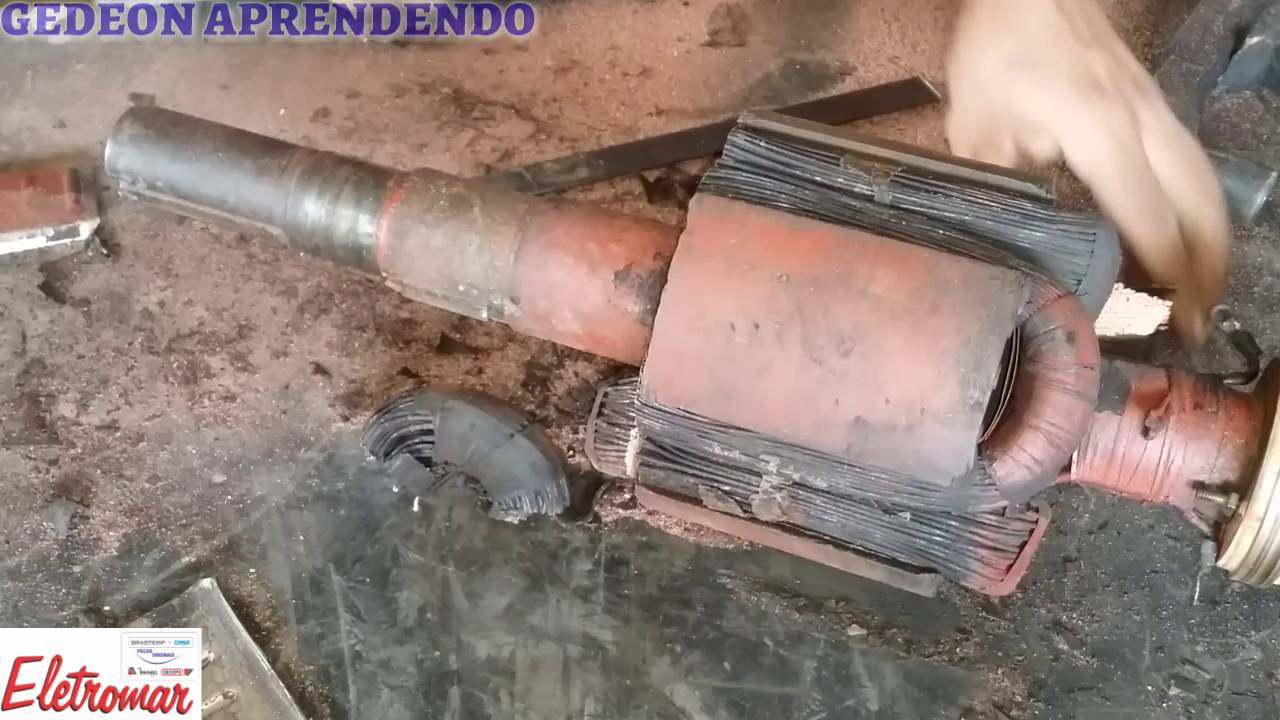 CORTANDO INDUZIDO GERADOR 7,5 KVA