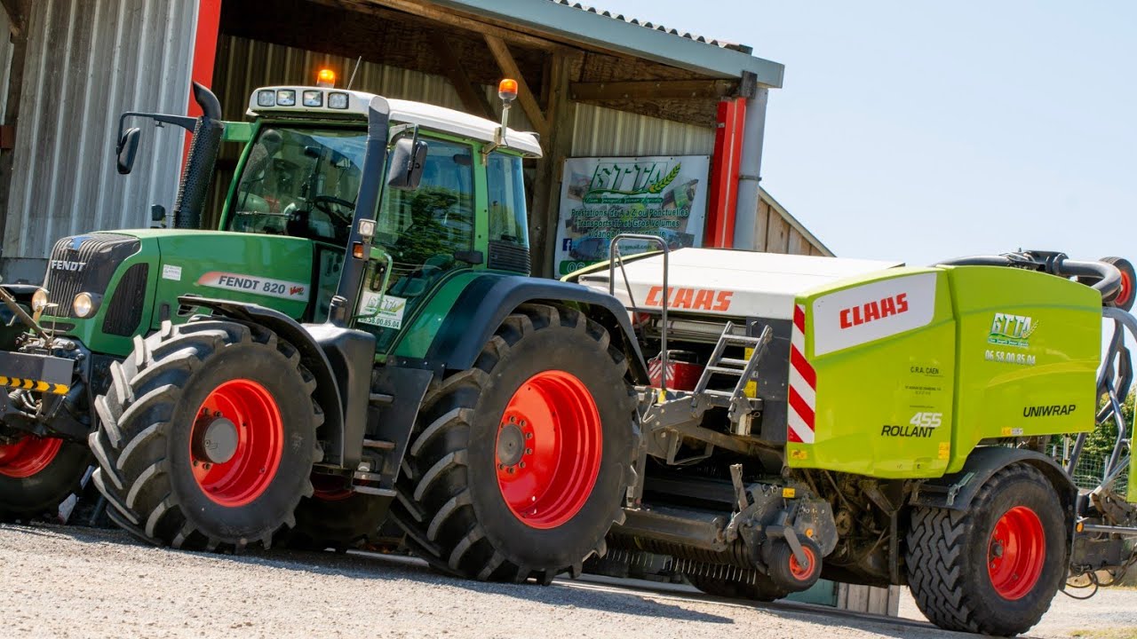🇨🇵 Enrubannage 2020☘ FENDT 820 AVEC SON COMBI CLAAS 🤩 ETA GTTA !