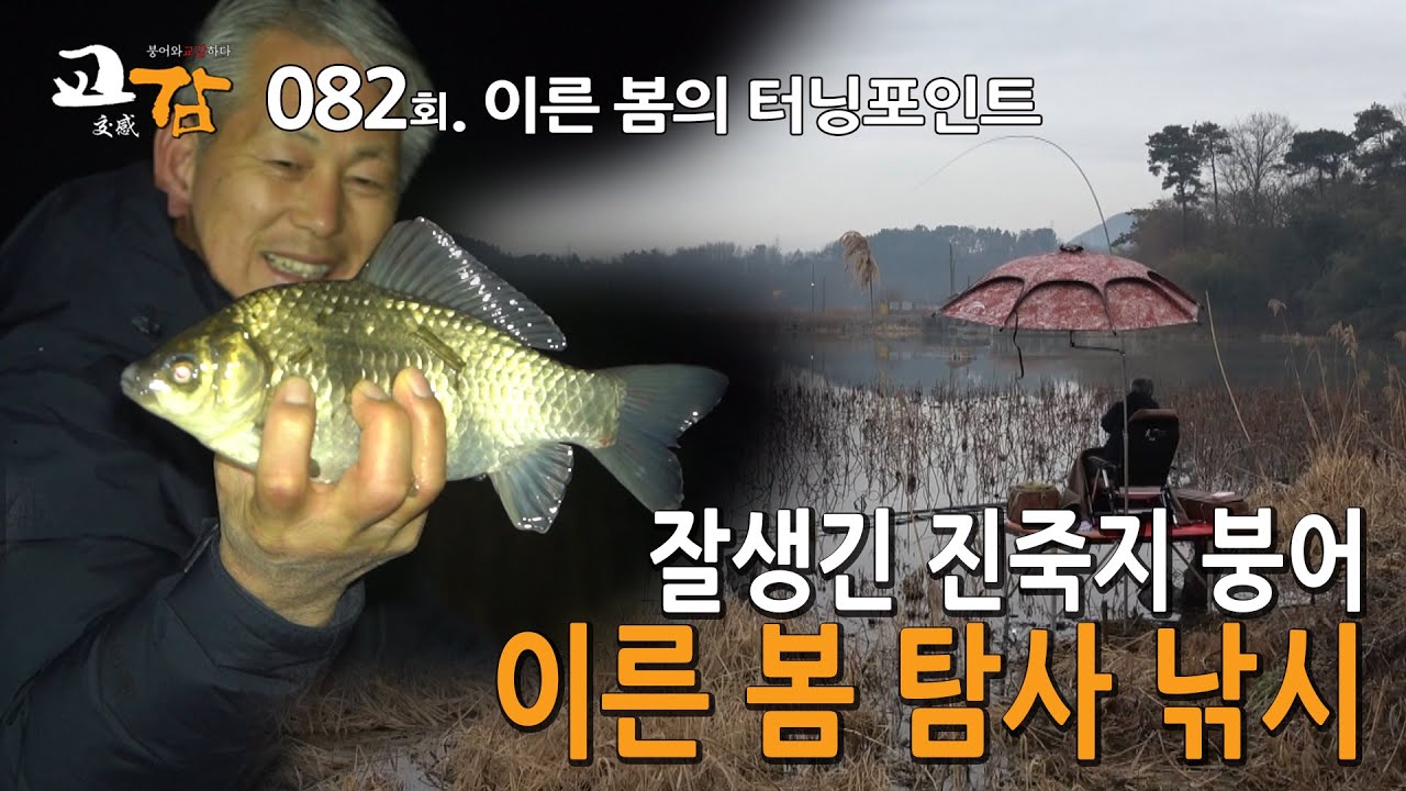 이스케이프 [교감TV] 82회 - 진죽저수지 / 잘생긴 저수지 붕어, 이른 봄의 터닝포인트 #탐사낚시