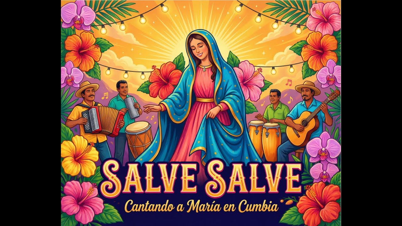 SALVE SALVE CANTANDO A MARÍA  -  MUSICA CRISTIANA EN CUMBIA