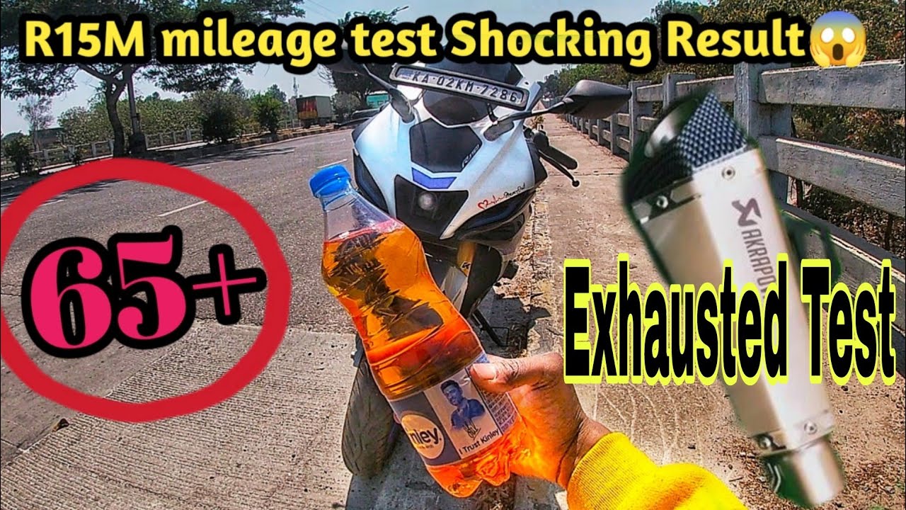 YAMAHA🔥 R15m Mileage Test 🤔 //Exhausted test// Shocking Result😱 // Tamil //