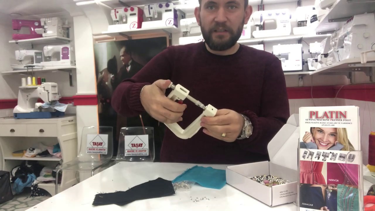 İnci Çakma Aparatı Kumaşları Süsleme