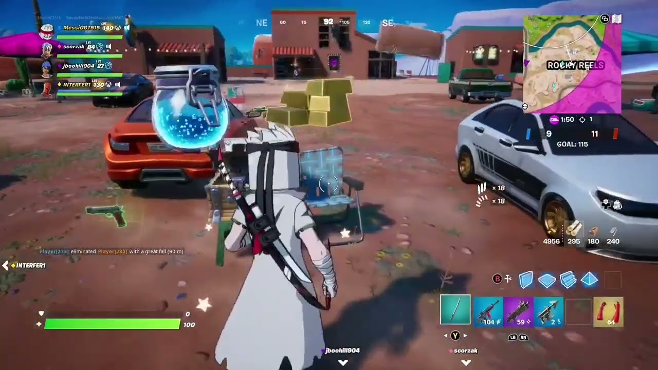 Marshinobi Skin in Fortnite Gameplay