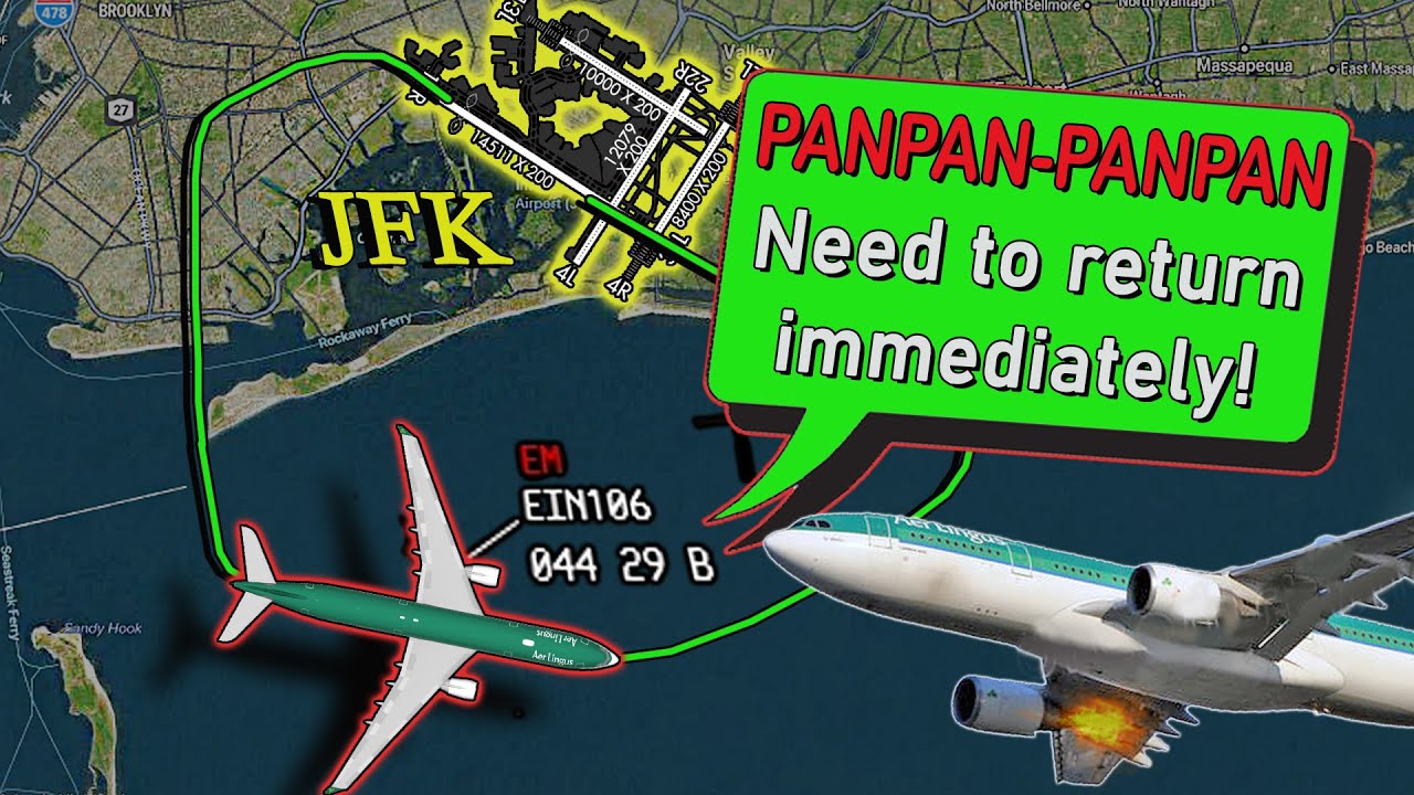 Aer Lingus A333 | ENGINE FLAMES ON TAKEOFF | Emergency Return