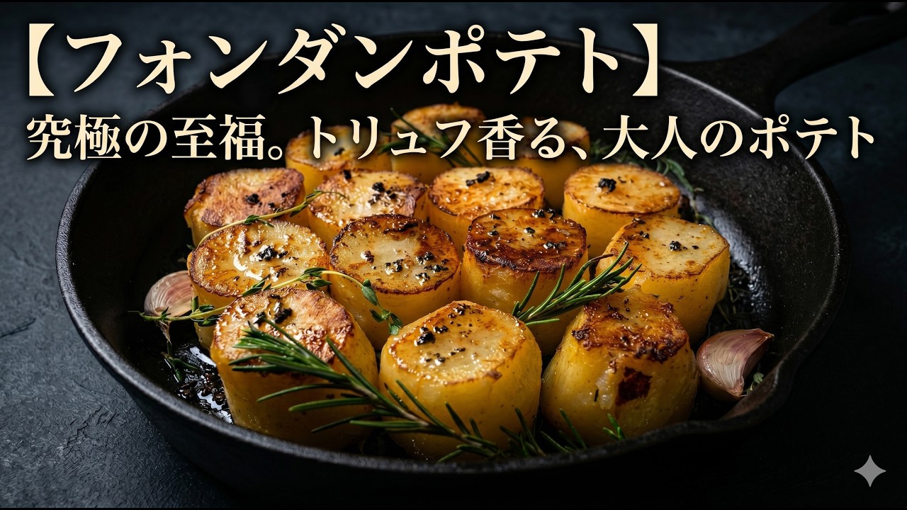 外カリ中トロ！！プロが作る【究極フォンダンポテト】シンプルだけに難しい！ネットリ＆クリーミーなポテト料理
