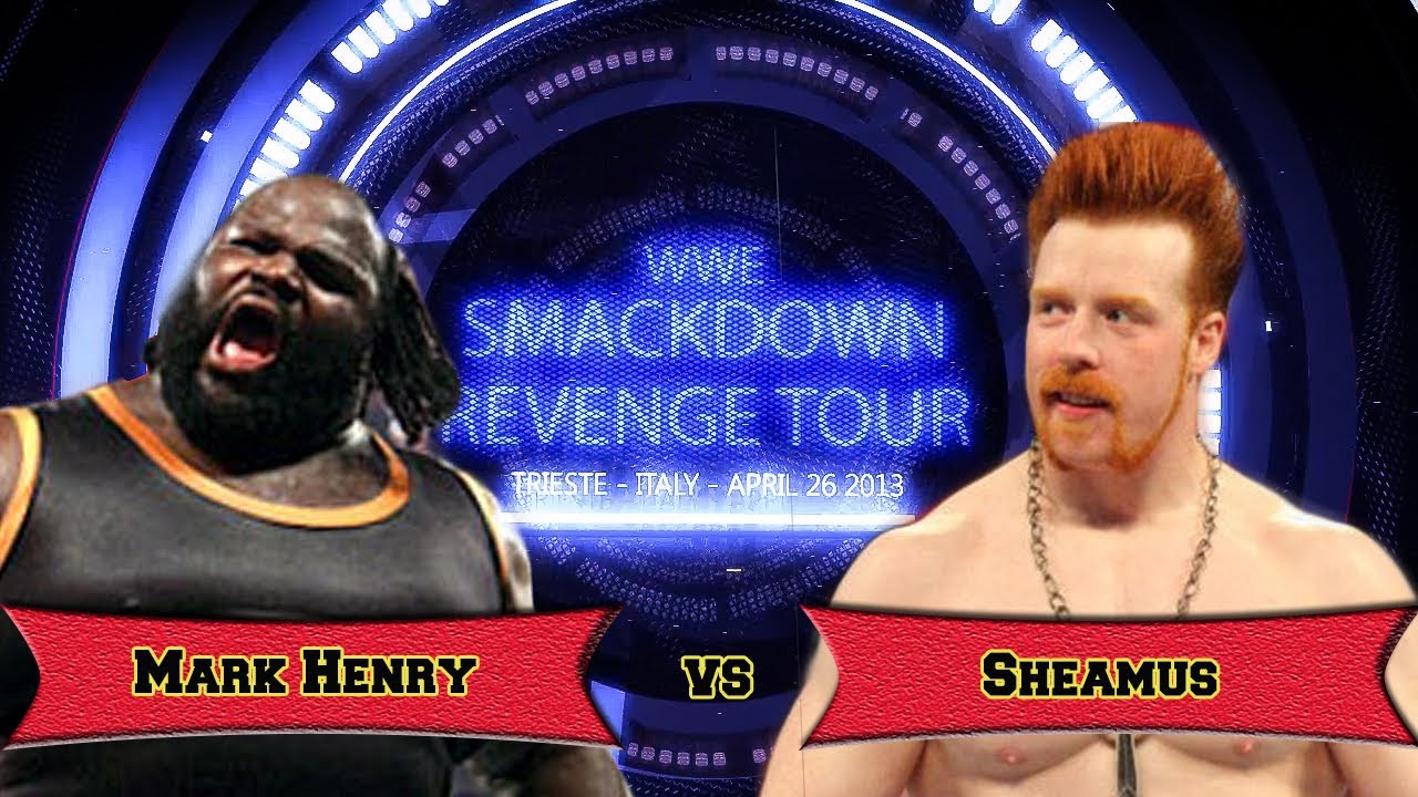 WWE Mark Henry vs Sheamus entrance - Trieste 2013 Italy Wrestlemania Revenge Tour