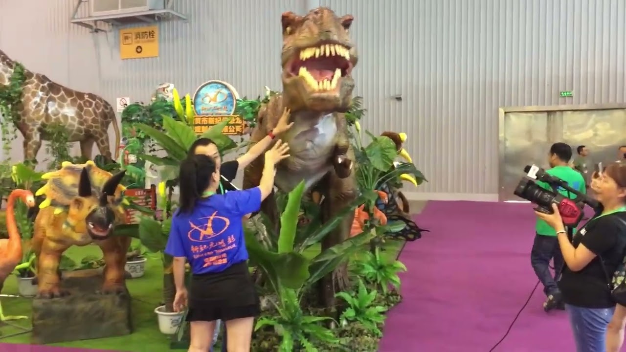 Animatronic Dinosaur | Large size t-rex dinosaur model in the exhition