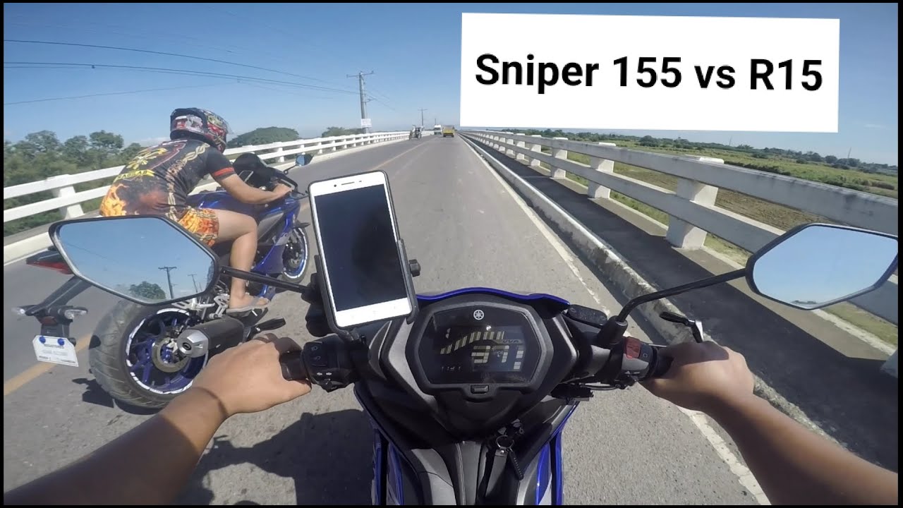 Yamaha Sniper 155 vs Yamaha R15 ( Friendly Gauge/Race)