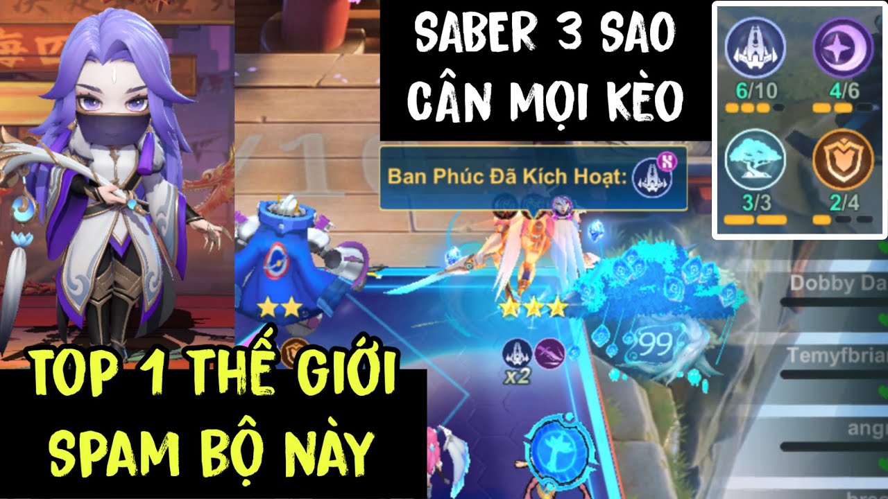 MLBB | TOP 1 THẾ GIỚI SPAM BỘ NÀY - PHẦN 5 LUO YI?? SABER 3⭐CÂN MỌI KÈO MAGIC CHESS GOGO | KKWaze