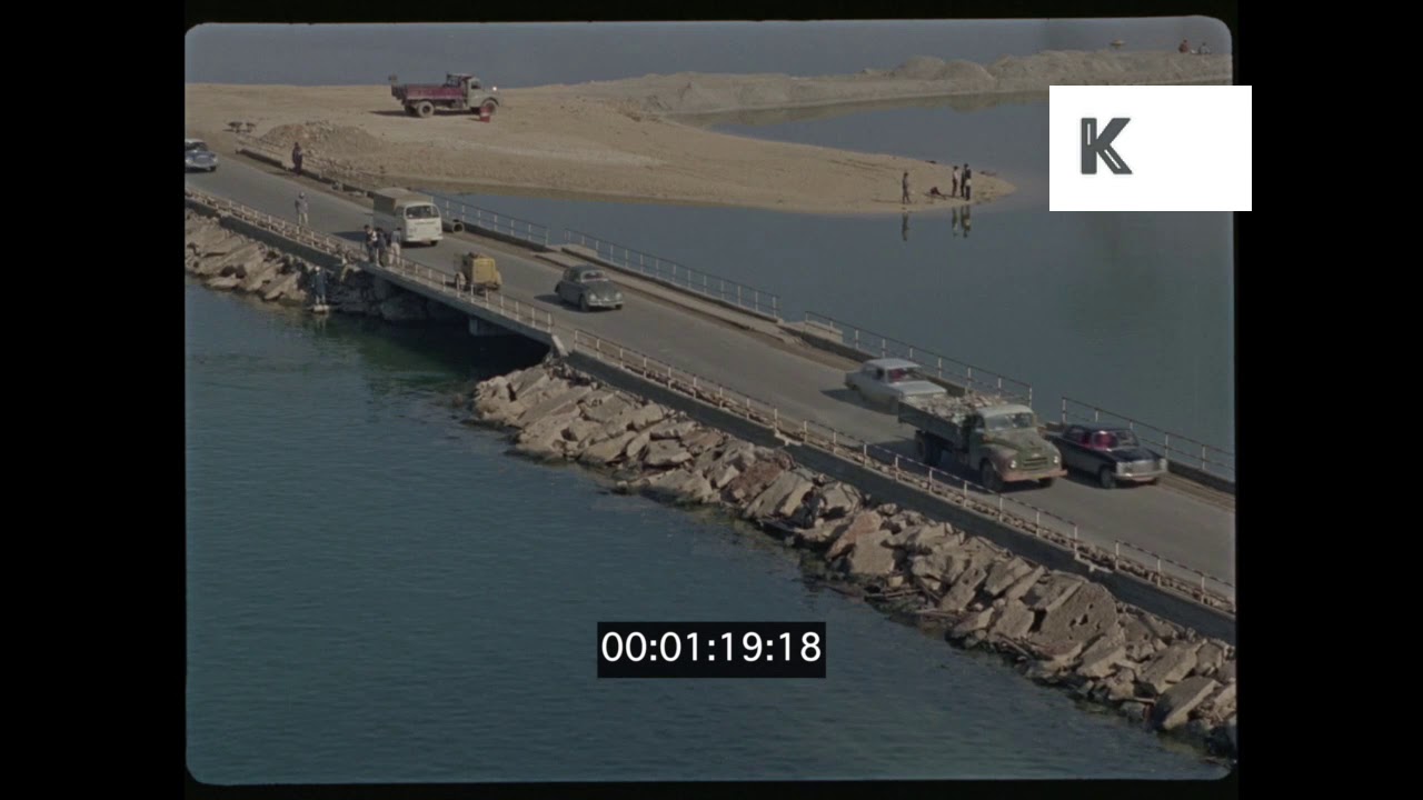 Libya in 1968, Tripoli, Factories, Docks, HD from 35mm