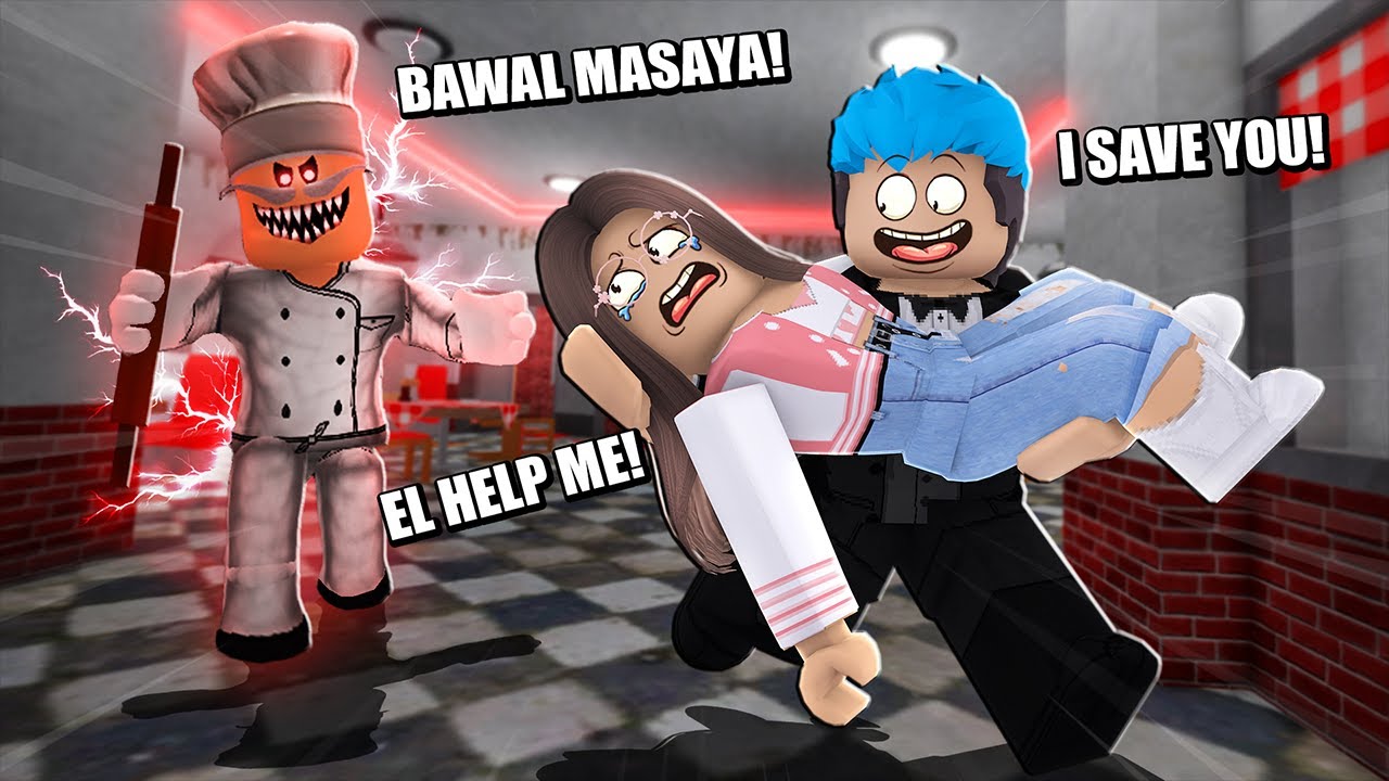 Papa Pizzeria | ROBLOX | TUMAKAS KAMI NG BABAE SA PLAYGROUND!