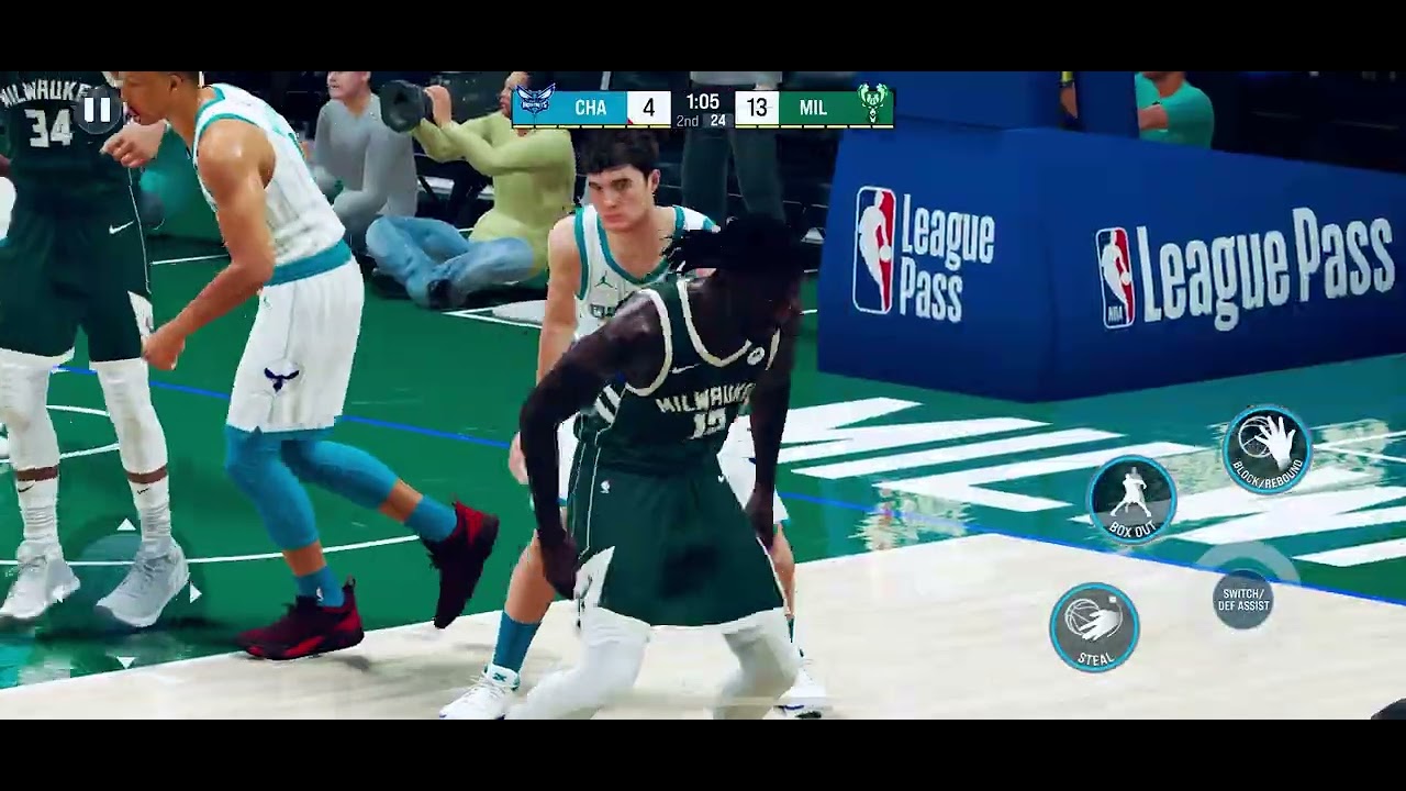 NBA 2K26 mobile gameplay BUCKS VS HORNETS