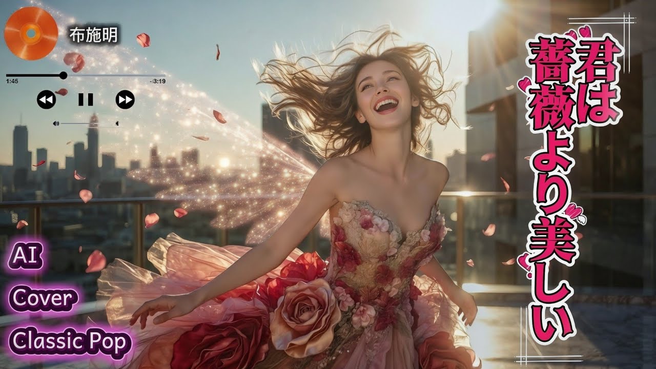 布施明「君は薔薇より美しい」を売り出し中のAIシンガー三輪くんが熱唱！命知らずにClassic popカバーに挑戦！#布施明 #君は薔薇より美しい #jpop #lClassicpop #love
