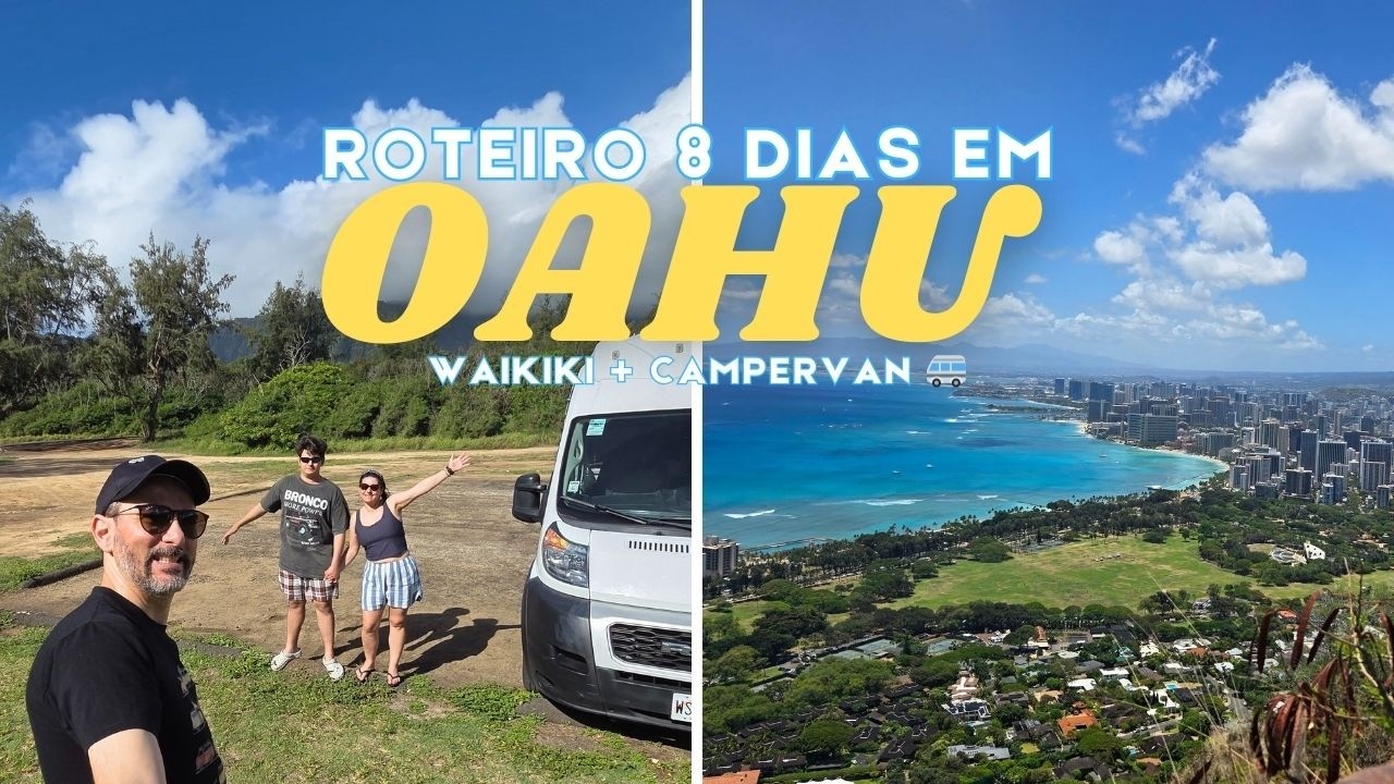 Roteiro de 8 Dias em Oahu, Havaí 🌺 | 2 dias em Waikiki + 6 dias de Campervan