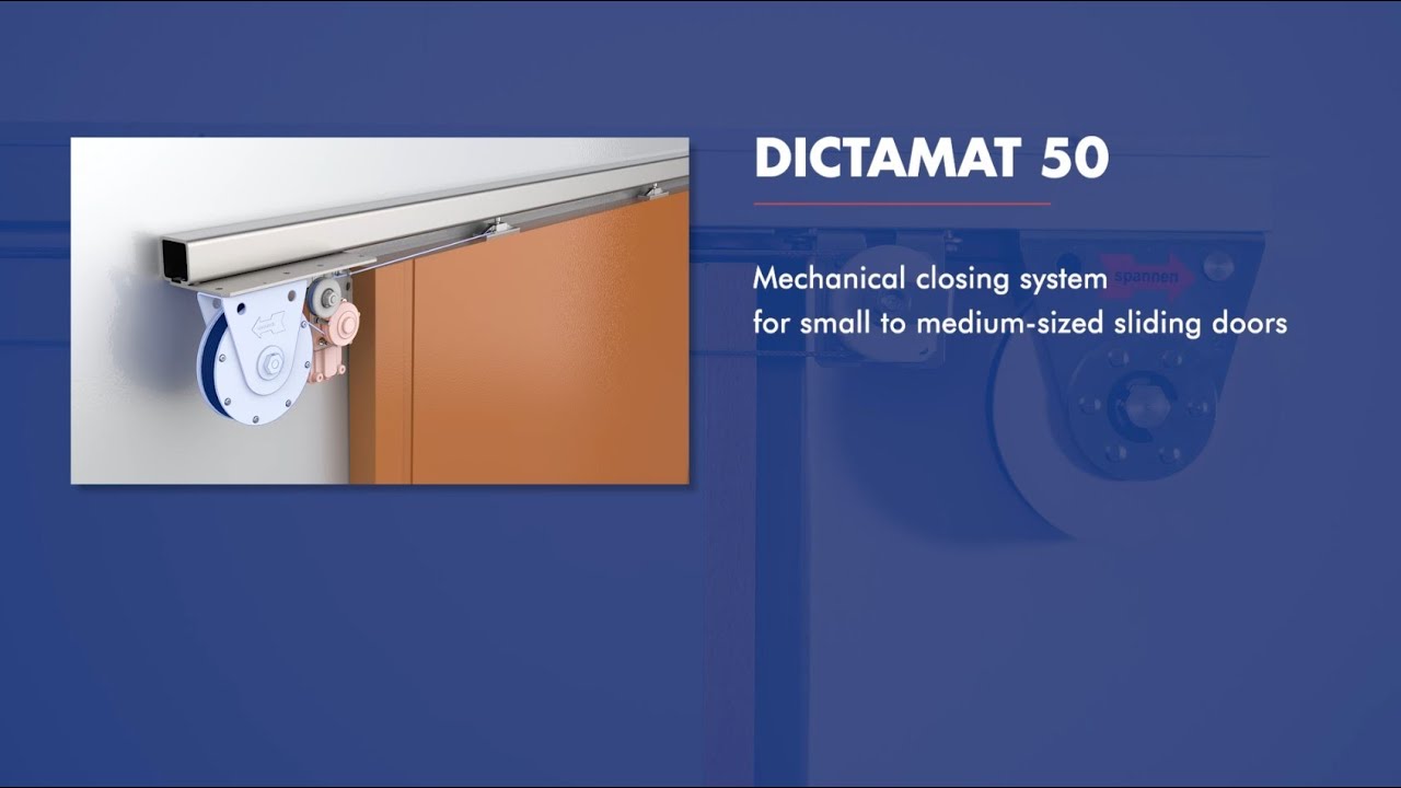 Sliding door closer DICTAMAT 50 | Mechanical door closer for sliding doors | DICTATOR