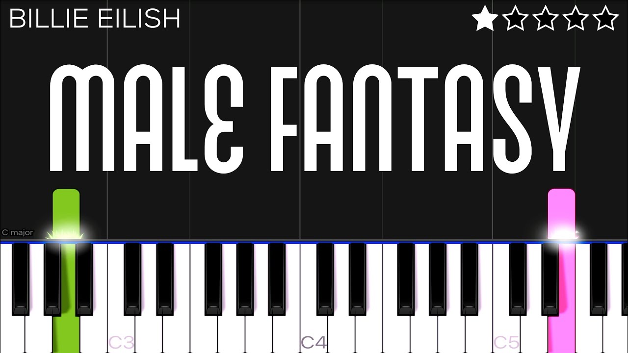 Billie Eilish - Male Fantasy | EASY Piano Tutorial