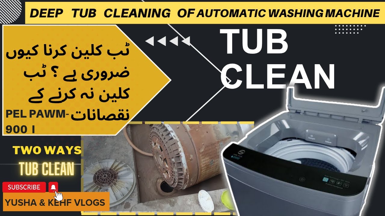 Tub Clean Pel Pawm-900i Automatic Washing Machine|How to clean Tub-Deep Cleaning-Tub Clean No option