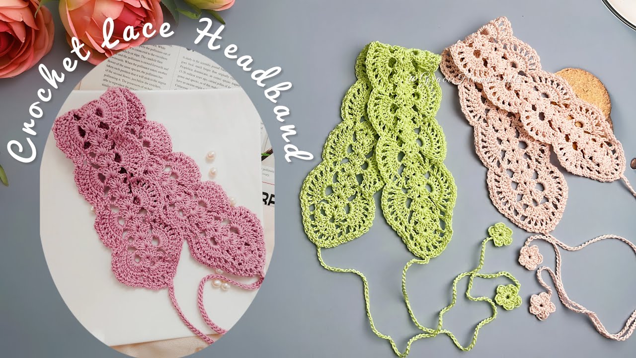 Beautiful Crochet Lace Headband Tutorial | Lightweight & Stylish