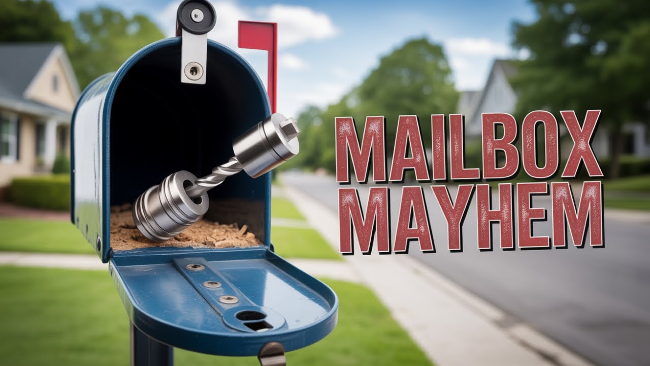 Mailbox lock he tried to drill it himself first #mailbox  #diys  #locksmith