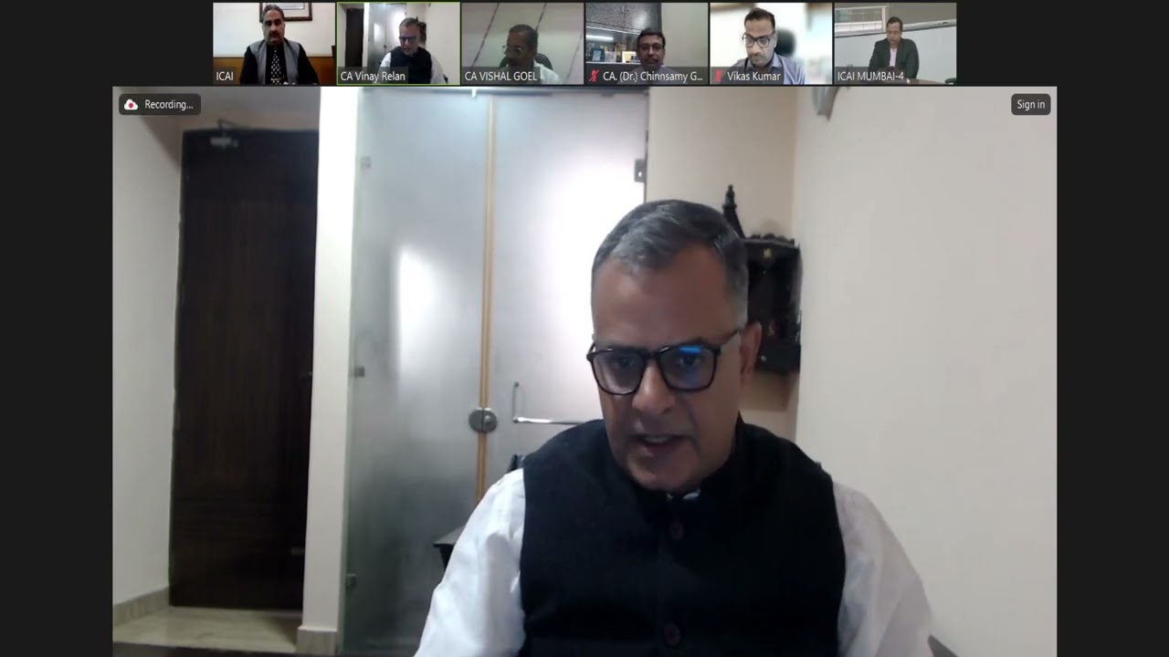 Webinar on “Key Considerations in Audit of Listed Companies (Part-V) (Audit of NBFCs)” - 19042024