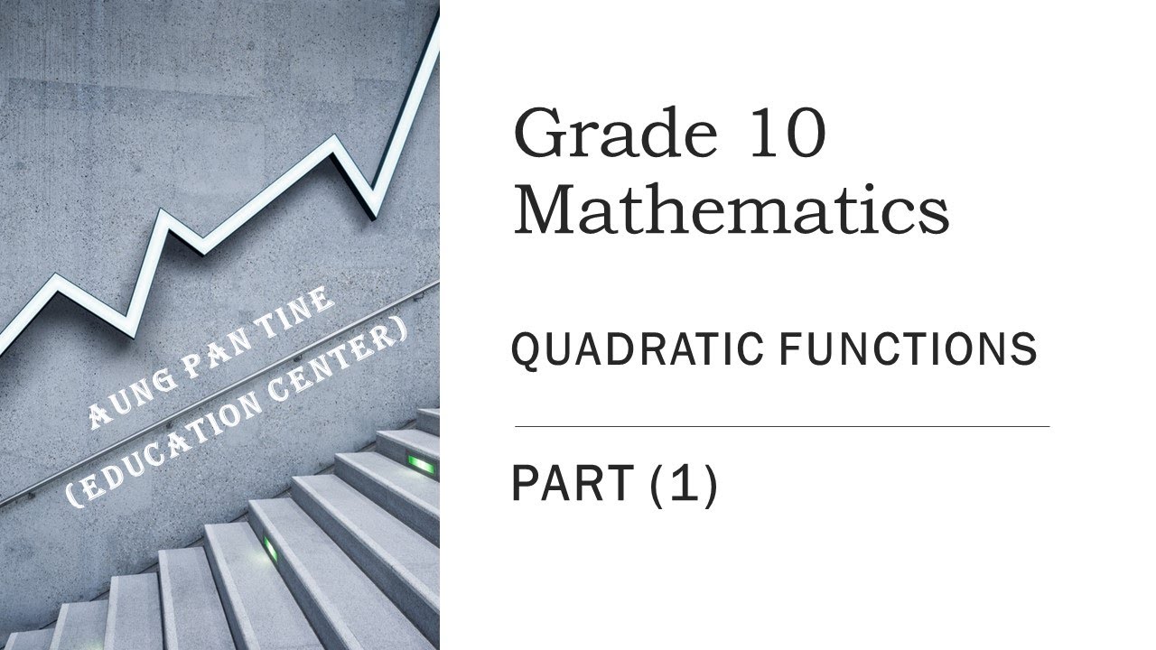 Grade 10, Maths, Chapter 5, Part 1