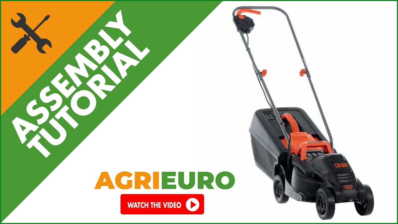 Black & Decker BEMW351-QS Electric Lawn mower - 32 cm Blade - max. Power 1000W - Assembly tutorial