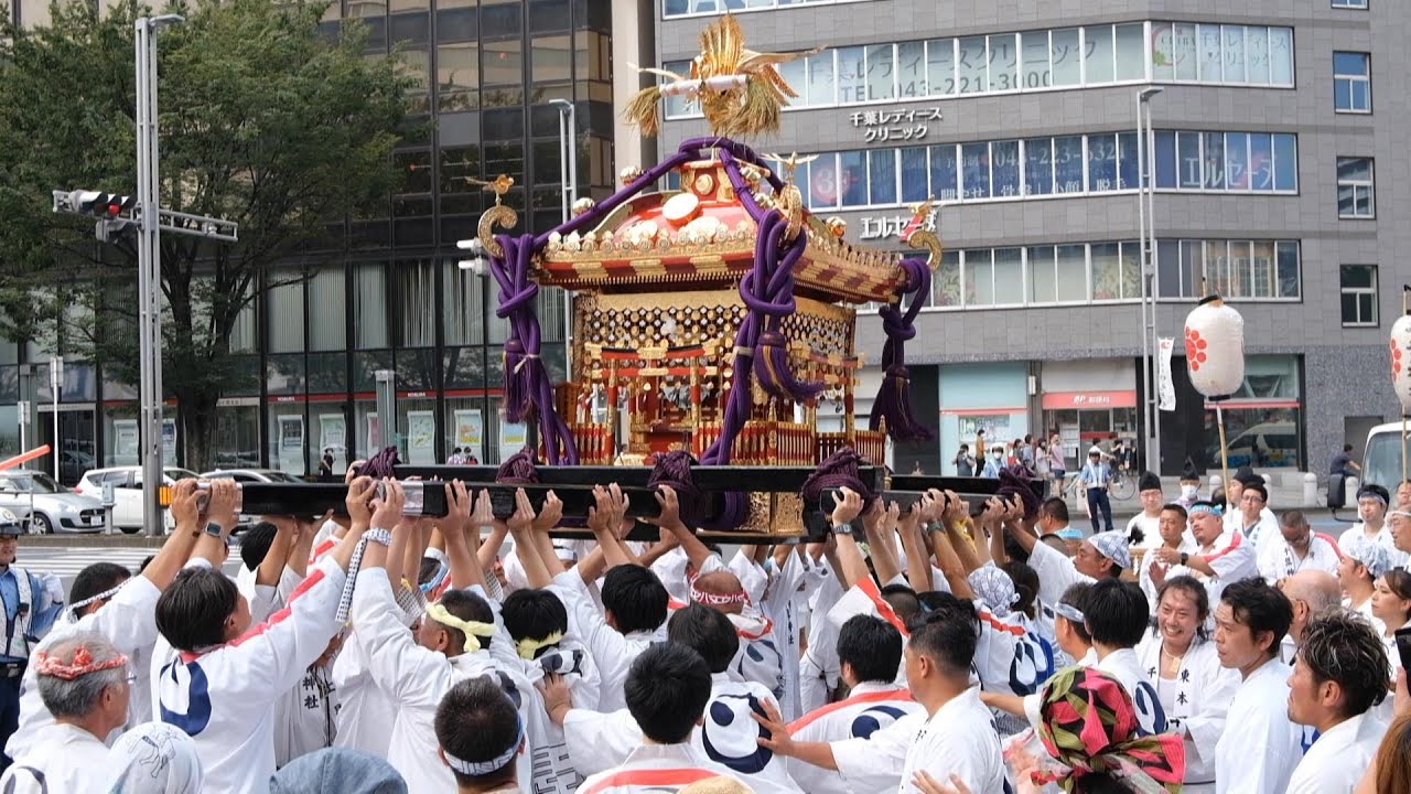 令和5年8月16日 千葉神社 妙見大祭 (神輿 発御～富士見)