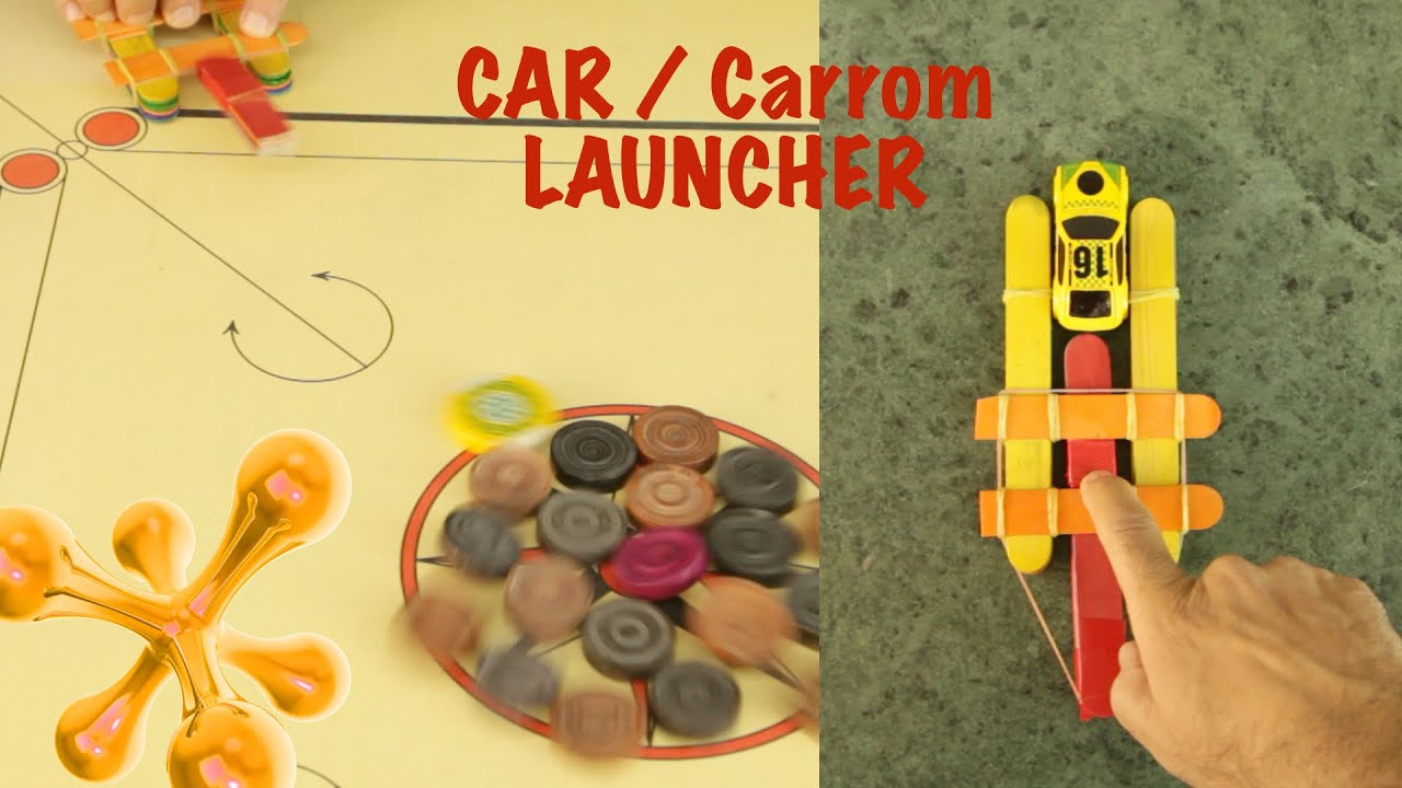 LAUNCHER for Toy car and Carrom Striker | Fun DIY | dArtofScience