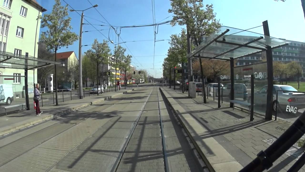 Stadtbahnfahrt mit der Linie 2