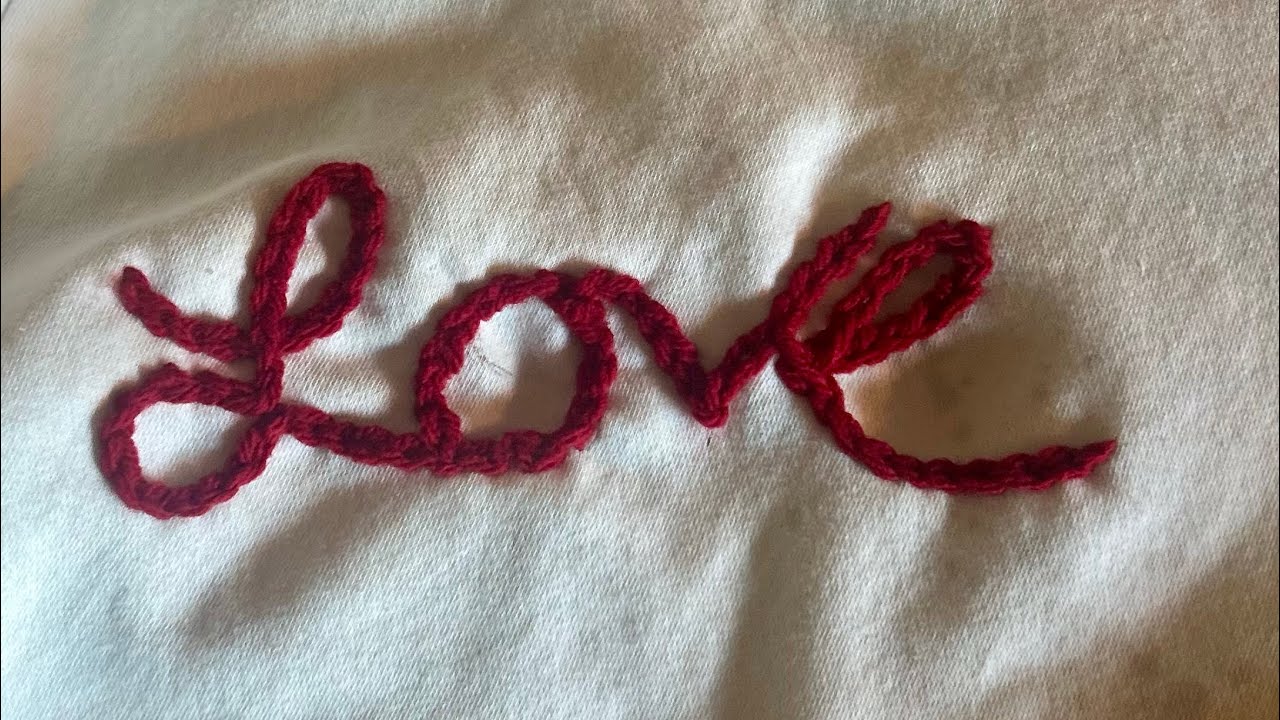 CROCHET/SEW CHAIN STITCH WITH YARN | #crochet