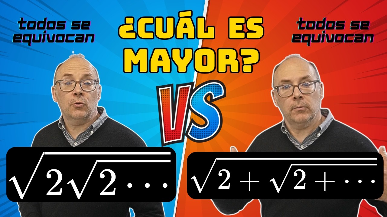 😱 El 99% FALLA ❌: ¿cuál de estas raíces infinitas es mayor? 🧠 #matematicas