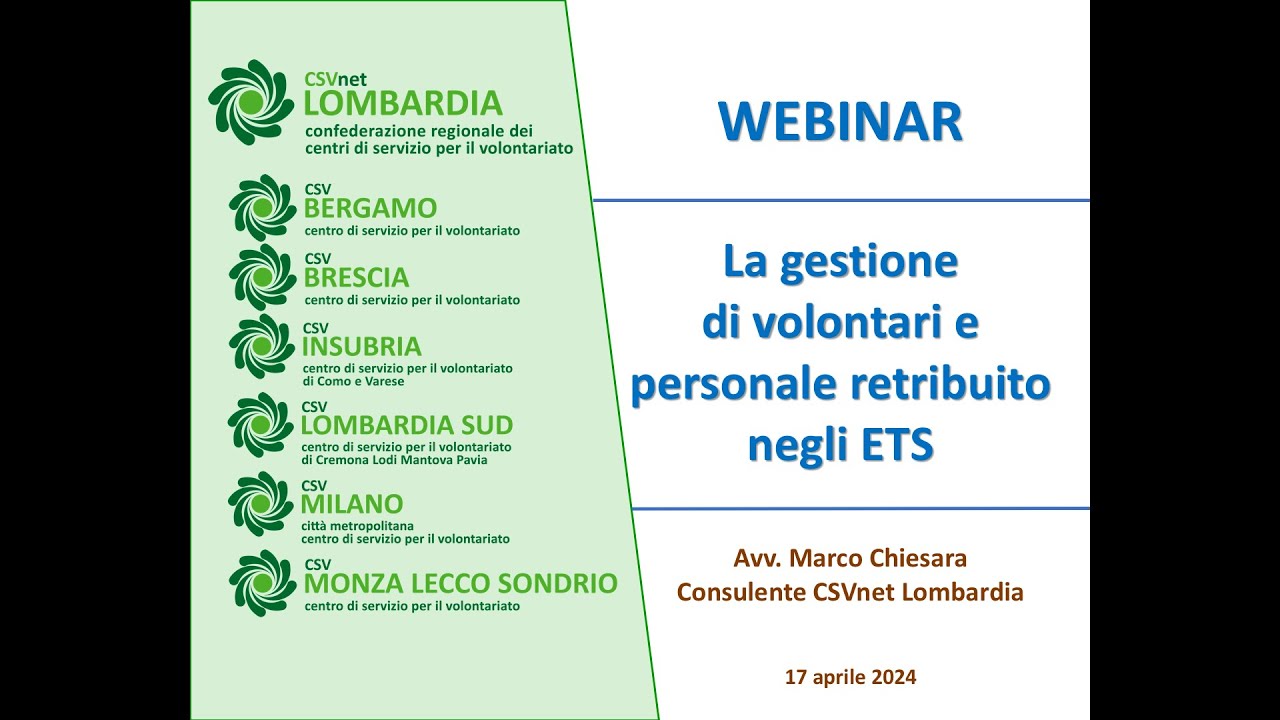 La gestione di volontari e personale retribuito negli ETS