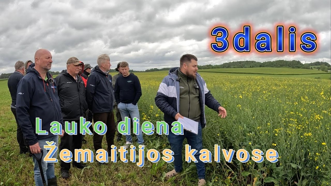 Lauko dieną Žemaitijos kalvose pasėlių apžvalga 3 dalis