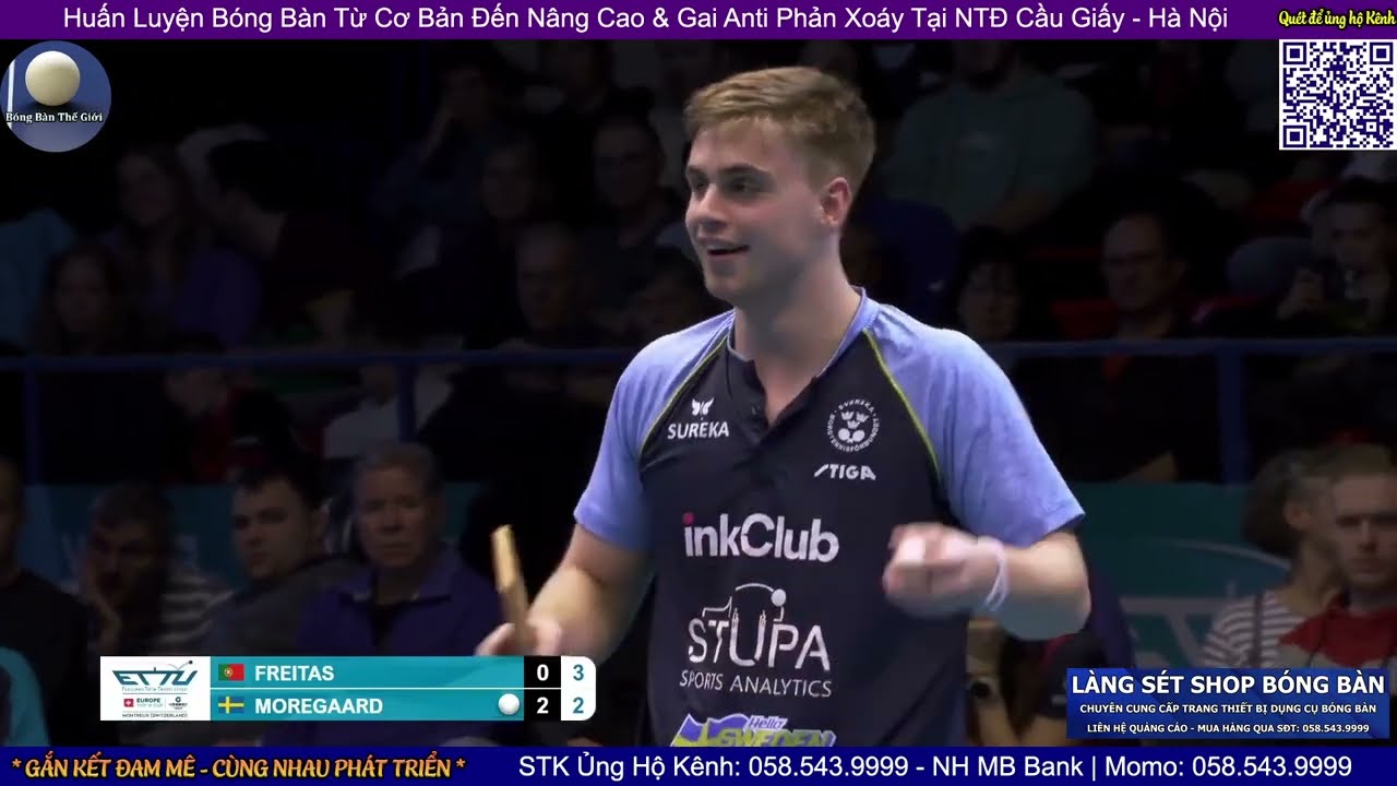 Marcos Freitas vs Truls Moregard | Men's Single Quarterfinals - Top 16 Table Tennis Europe Cup 2025