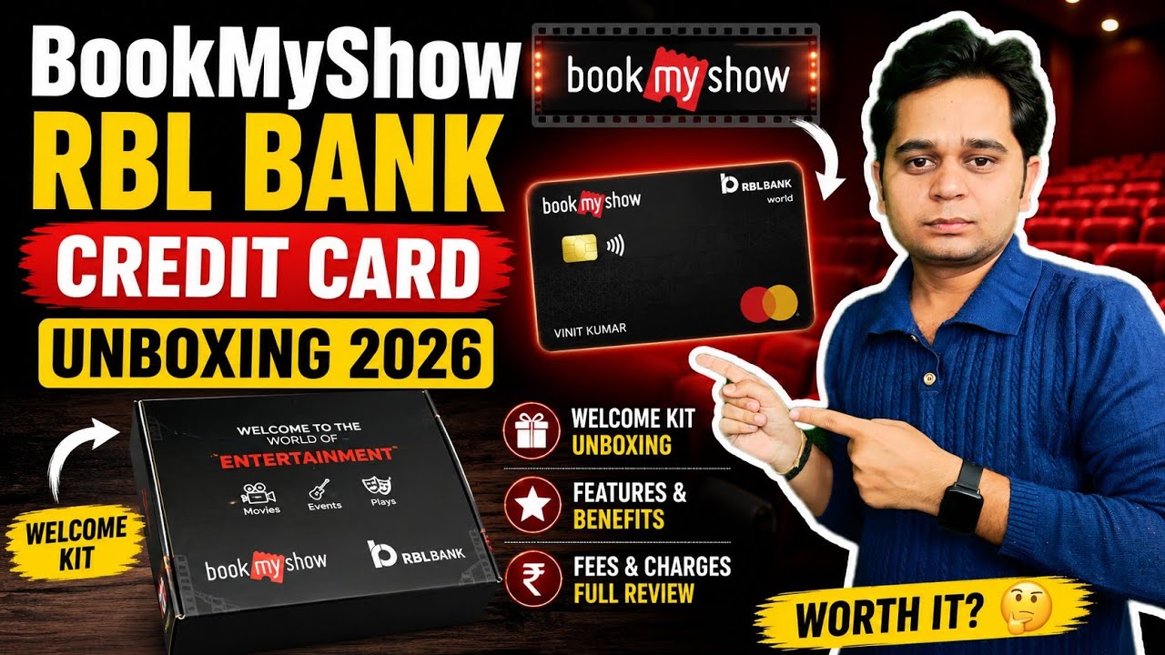 🔥 BookMyShow RBL Bank Credit Card Unboxing 2026 | First Look, Welcome Kit & Benefits Review 💳📦