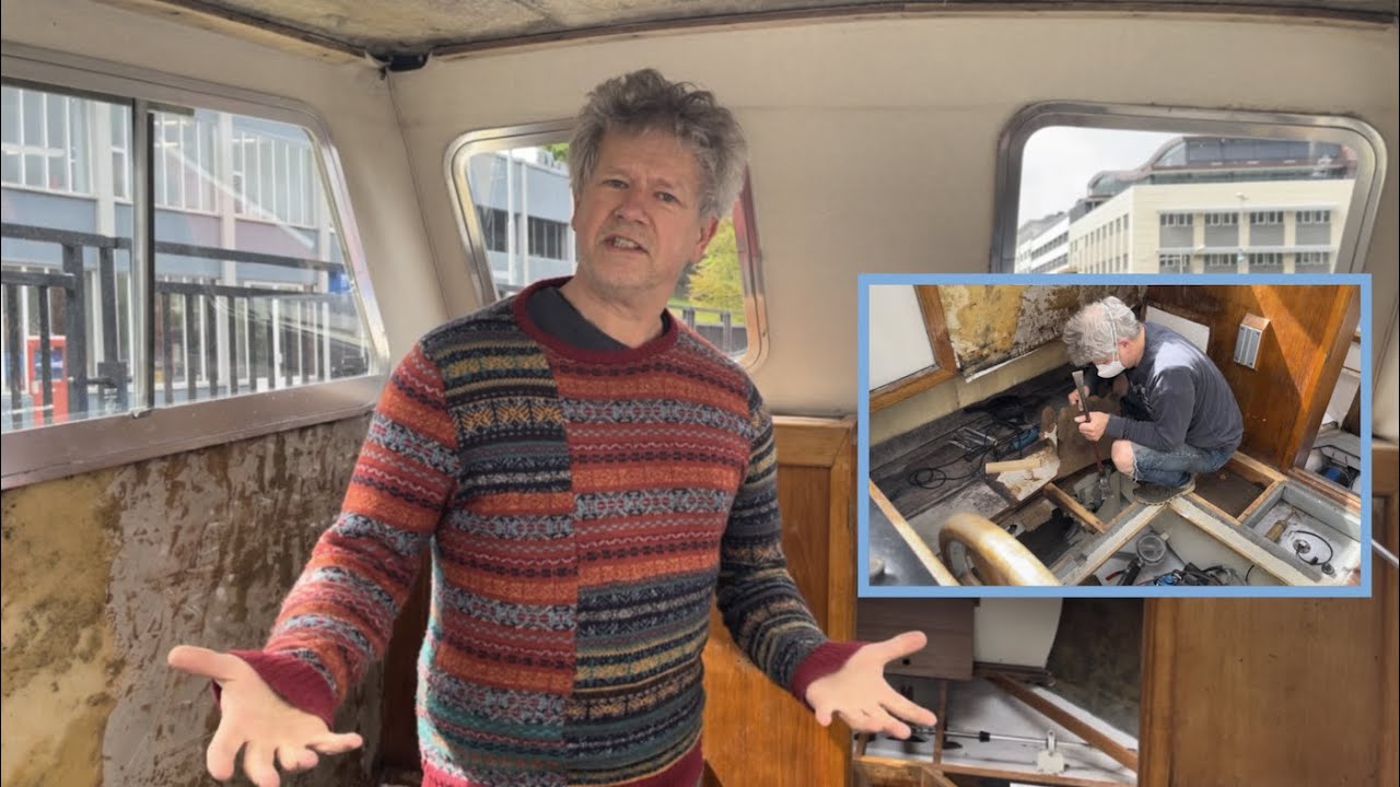 Fisher 30 motorsailer Ep 9 - destroying the engine room