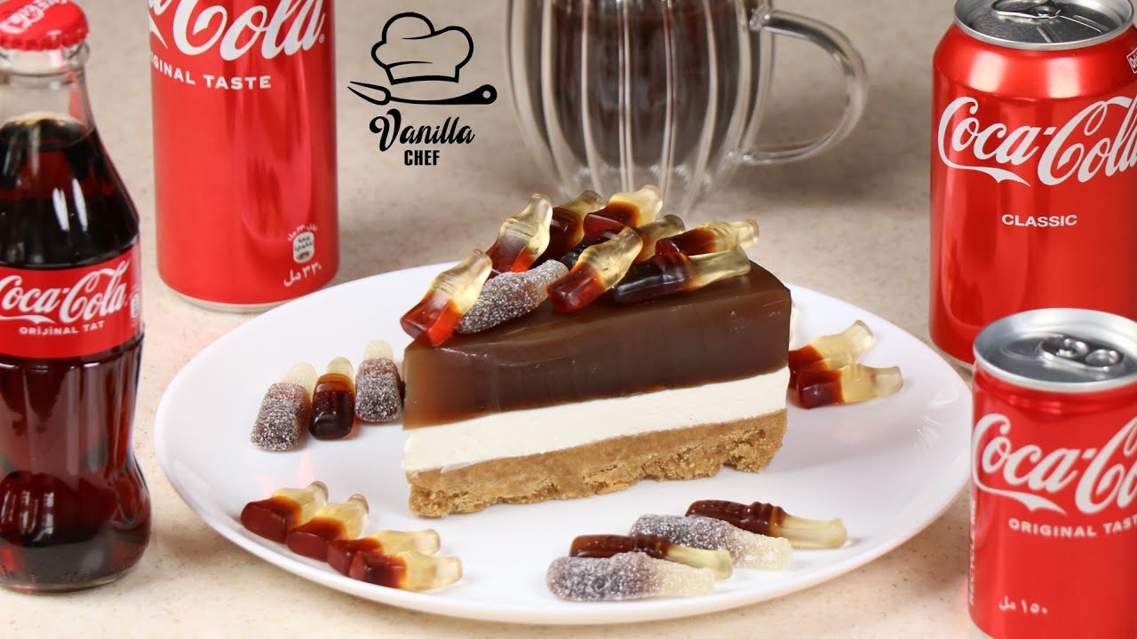 No-Bake Coca-Cola Cheesecake | Easy & Unique Viral Dessert! 🍰🥤#CocaColaDessert