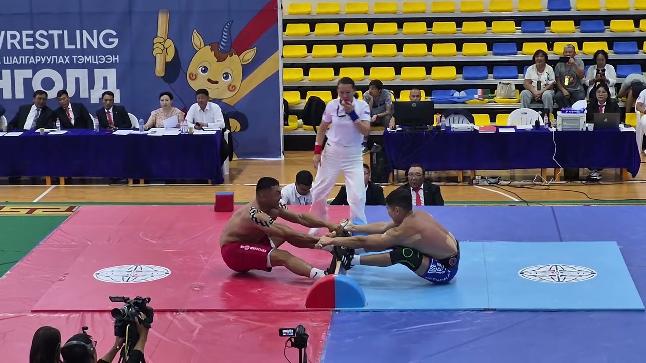 VII Mas-wrestling Worldchampionship Mongolia 2025, men 105 Kyrgyzstan vs Mongolia