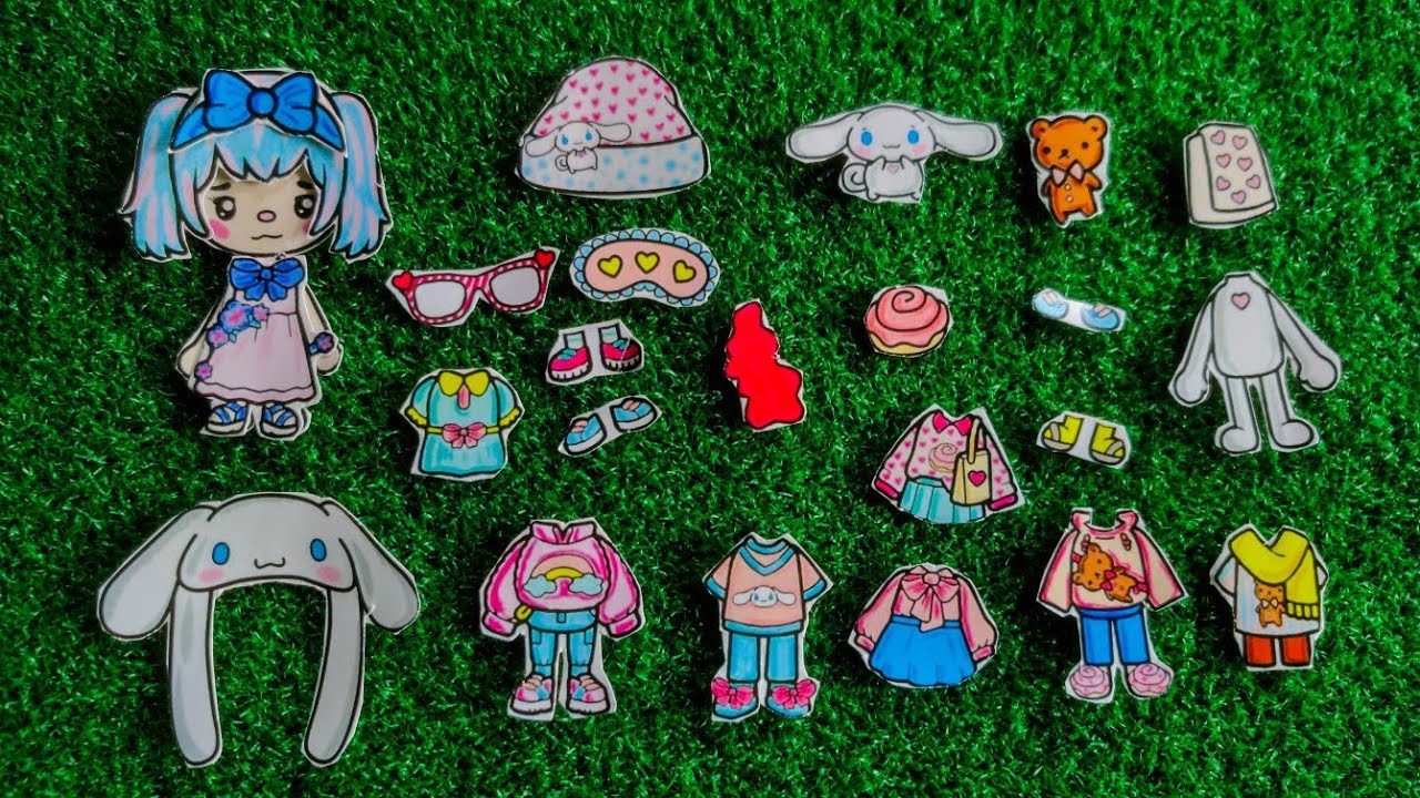 ASMR Toca Boca Stickers💖 🎧 Viral Character Sticker 🌸🌟Paper Toy Fun ✨ SanrioWhisperland💞🌸