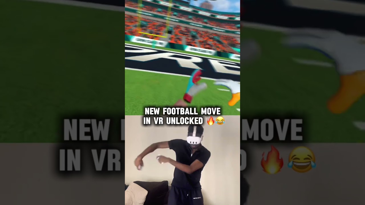 Unlocking another new move in vr football! #gymclassvr #vr  #metaquest #basketball🏀
