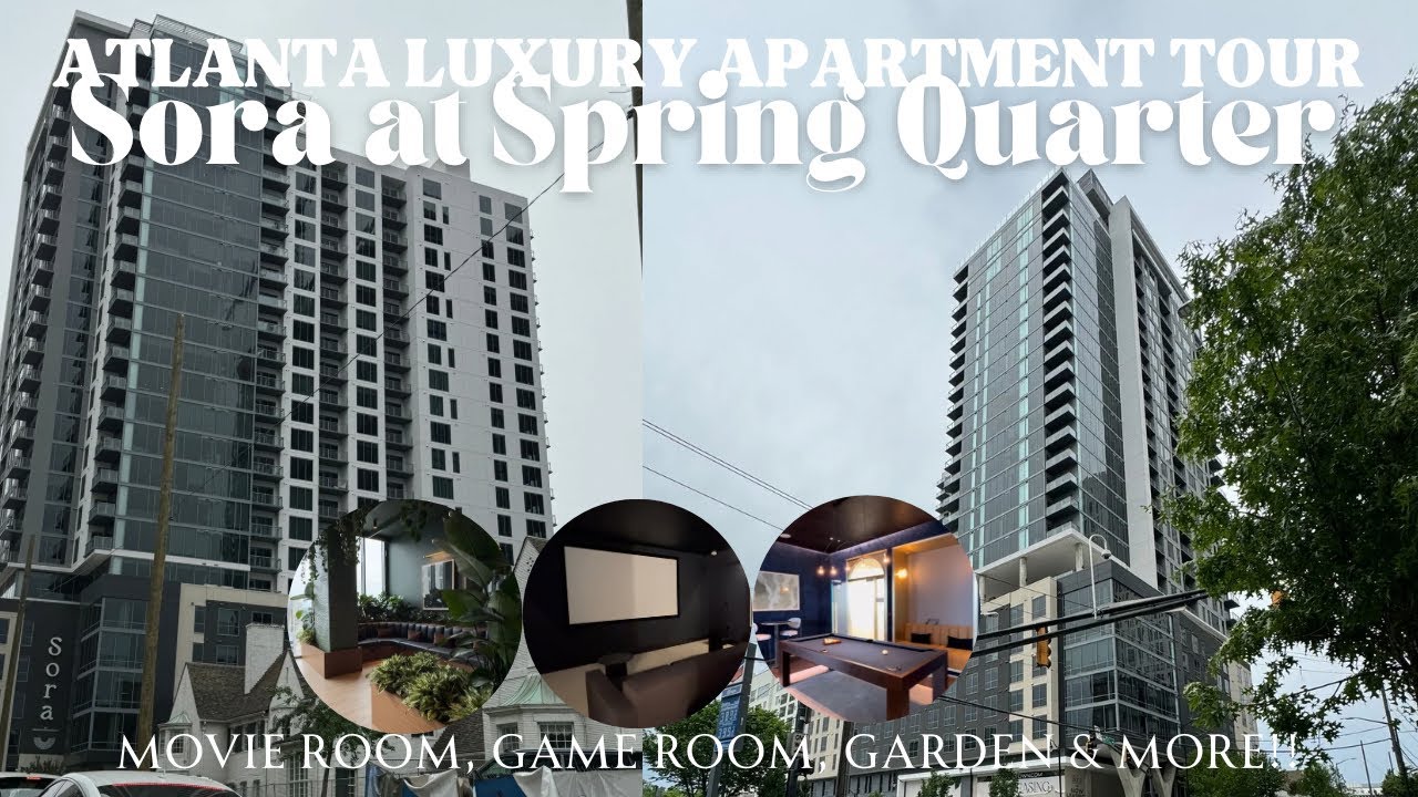 НОВЫЙ тур по роскошным апартаментам в Атланте | Sora at Spring Quarter