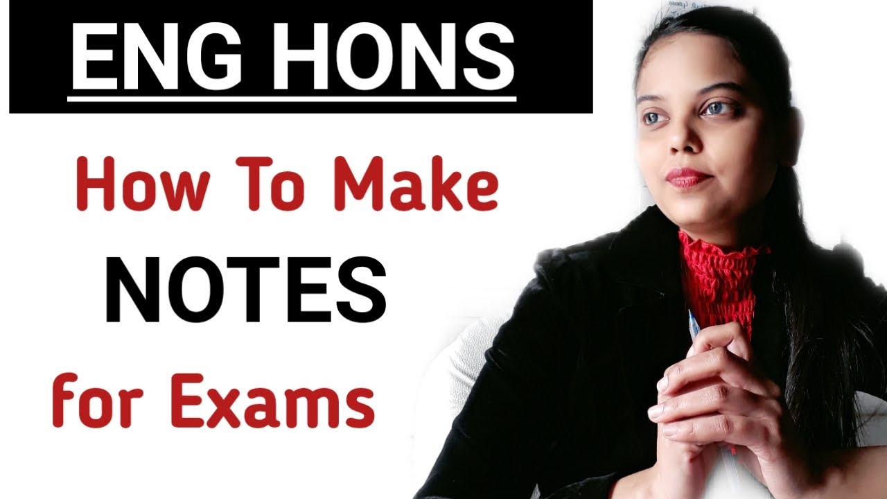 How to make College Notes | ENGLISH HONS